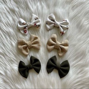 🍁Fall Piggie Sets On Clips or Hair Bands (You Choose)